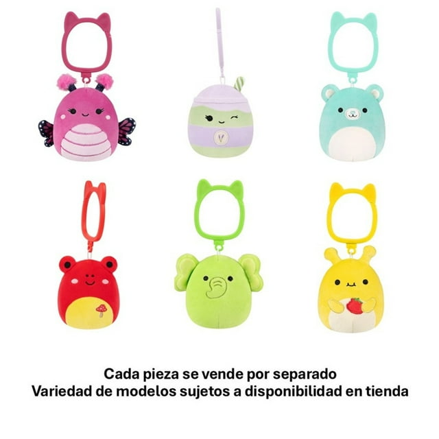 Clip de peluche Squishmallows 3.5 pulgadas Varios modelos 1 pieza