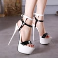 thumbnail image 1 of Sandalias de tacón alto para mujer, tacón de aguja de verano, impermeables, sexys, tacones altos para mujer, 1 of 5