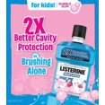 thumbnail image 4 of Listerine Smart Rinse Bubble Gum, Kids Mouthwash, Anticavity Fluoride rinse, Alcohol-Free, 500 mL, 4 of 9