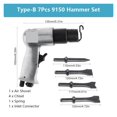 thumbnail image 1 of 3/4/7/8Pcs Pneumatic Tool Air Hammer Handheld Pistol Gas Air Shovels Small Rust Remover Cutting Drilling Air Chisel Tools ,Versatile Applications, 1 of 2