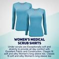thumbnail image 4 of ACTIVE UNIFORMS Women's Under Scrub Tee Crew Neck Long Sleeve T-Shirt 2 - Pack (Teal, 5 X-Large), 4 of 6
