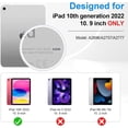 thumbnail image 2 of Case for iPad (A16) 11th Generation 11 Inch 2025, iPad 10th Generation 10.9 inch 2022 Protective Cover with Screen Protector/Pencil Holder/Rotating Stand/Hand Strap/Shoulder Strap, 2 of 7