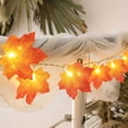 thumbnail image 6 of Under 5$ Fall Maple Leaves Garland String Light 7.54Ft,Artificial Hanging Vine,Harvest Thanksgiving Thankgiving Decor for Wedding Party Mantle Fireplace Table Arch Indoor Outdoor Farmhouse Decor, 6 of 10