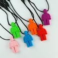thumbnail image 4 of Collar de masticación de robot para niños, niños o niñas - El motor sensorial oral ayuda a morder juguetes para autismo, TDAH, lactancia de bebés o necesidades especiales - Reduce la masticación de mordeduras para niños adultos masticadores, naranja-naranja- Sailing Electrónica, 4 of 5