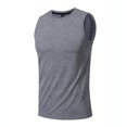 thumbnail image 5 of BRGZLK Men's Cotton Sleeveless Shirt Workout Muscle Tank Tops Casual Washed T Shirts Summer Beach, 5 of 7