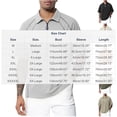 thumbnail image 3 of Mens Big & Tall Athletic Golf Shirts M-5X Plus Size Short Sleeve T-Shirts for Men with Zipper Collared Casual Workout Tees Tops, 3 of 5