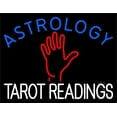 thumbnail image 1 of Blue Astrology Red Tarot Readings LED Neon Sign 15" Tall x 19" Wide - inches Black Square Cut Acrylic Backing, with Dimmer - Bright and Premium built indoor LED Neon Sign for Storefront., 1 of 7