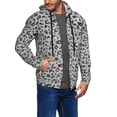 thumbnail image 3 of Zip Up Hoodies for Men - Wild Animal Leopard Print Long Sleeve Comfrt Men'S Fashion Hoodies & Sweatshirts, Jackets for Men Hoodies Pullover Clothing Clothes with Pouch, 3 of 5