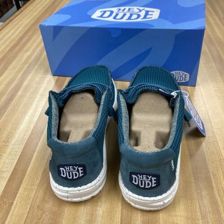Hey Dude Charcoal and Teal Loafers NWT Hey Dude; Men main image 4