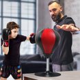 thumbnail image 1 of Balón de boxeo para niños y adultos, saco de boxeo de escritorio, equipo deportivo (negro rojo), 1 of 5