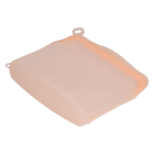 Sac de Rangement Alimentaire, Sacs Alimentaires Ménagers en Silicone Orange Épaissi Réutilisables pour Fruits