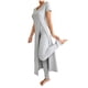 thumbnail image 2 of Pincandy Women's Solid Color Pajama Set - Crew Neck Short Sleeve Top & Pants, Casual & Comfortable for Homewear, 2 of 5
