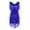 Royal Blue, variant on HULIJA Women's Glitter Sequin Tassels Sleeveless Ballroom Latin Tango Samba Salsa Dance Dress Rose X
