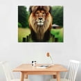 thumbnail image 2 of Nawypu  Canvas Wall Art Lion Poster Animal Prints Pictures Wall Decor 、For Living Room Bedroom Office, 2 of 6