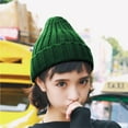 thumbnail image 4 of Sonducket Sombrero Unisex mezclas de algodón sólido cálido HIP HOP sombreros de punto hombres gorras de invierno mujeres Skullies gorros para Sombreros verde Sonducket AP000123-19, 4 of 6