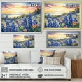 thumbnail image 4 of Designart "Dusk Blue Bonnets I" Blue Bonnets Floater Framed Wall Art Prints, 4 of 5
