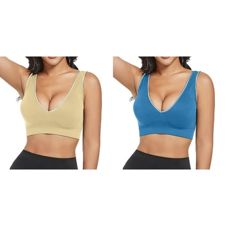 LUOGENLI Women Bralette Top Women s Front Side Buckle Lace Edge without Steel Ring Movement Seamless Gathering Adjustment Yoga Sleep Large Bra Women Bras Push up Sexy Women Bras Push up Set XXXXL