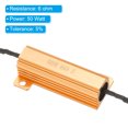 thumbnail image 4 of Resistor de Carcasa de Aluminio de 50W 6 Ohm 4Pcs Resistores de Carcasa de Aluminio con Clips Carcasa de Resistores de Alambre de Tornillo, 4 of 6