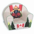 thumbnail image 1 of Delsit Kids Couch for Toddlers - Canada Special Edition - Comfy Armchair for Children, Lightweight Foam Sofa and Reading Chair with Removable Cover, Made in Europe, 1 of 2
