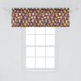 thumbnail image 2 of Ambesonne Mushroom Window Valance, Autumn Tones Woodland Art, 54" X 18", Umber Multicolor, 2 of 3