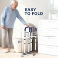 thumbnail image 4 of Adjustable Height & Width Toilet Safety Rails, 350 lb Capacity Foldable Frame and Handles for Elderly and Disabled, Universal Fit for Any Toilet, 4 of 6