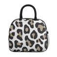 thumbnail image 2 of Obrewu Leopard Print Pattern Lunch Bag for Adult, Insulated, Leakproof, Oxford Cloth, 2 of 7