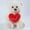 White, variant on 1pcs Little Bear Plush Toy Shaped Funny Plush Stuffed Toy 11.8",Room Decor, Gifts, and Birthday & Christmas，White