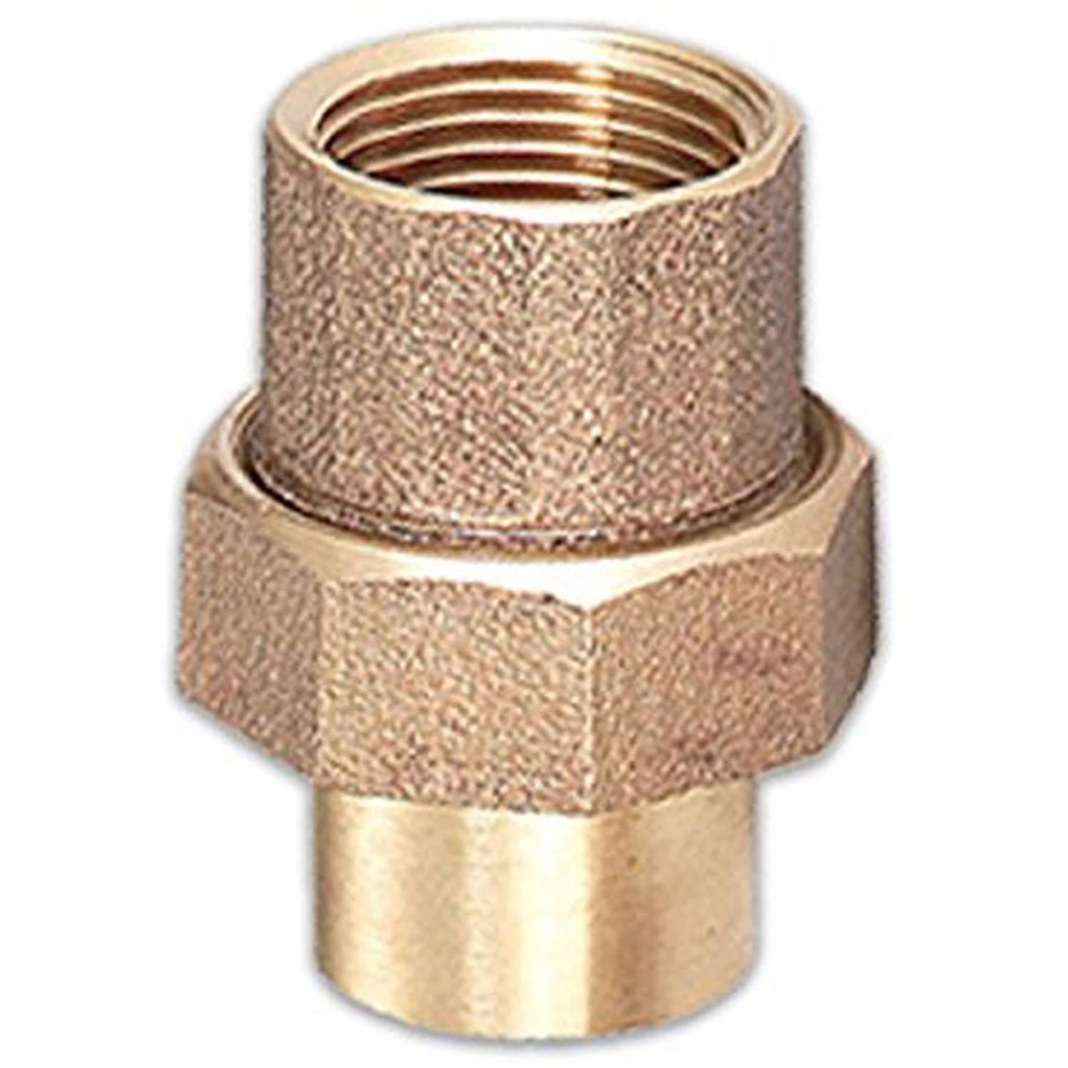 Everflow Supplies CCCU0034-NL 3/4 Nominal Size Lead Free Copper Straight Union with Sweat Sockets for Use with 7/8 OD Copper Pipe