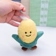 thumbnail image 4 of Cute Vegetable Doll Pendant - Corn, Cabbage, Cauliflower, Scallions Plushies Hanging Ornament with Fluffy Cartoon Stuffed Doll Design - Perfect Keyring Charms and Bag Accessories, 4 of 8