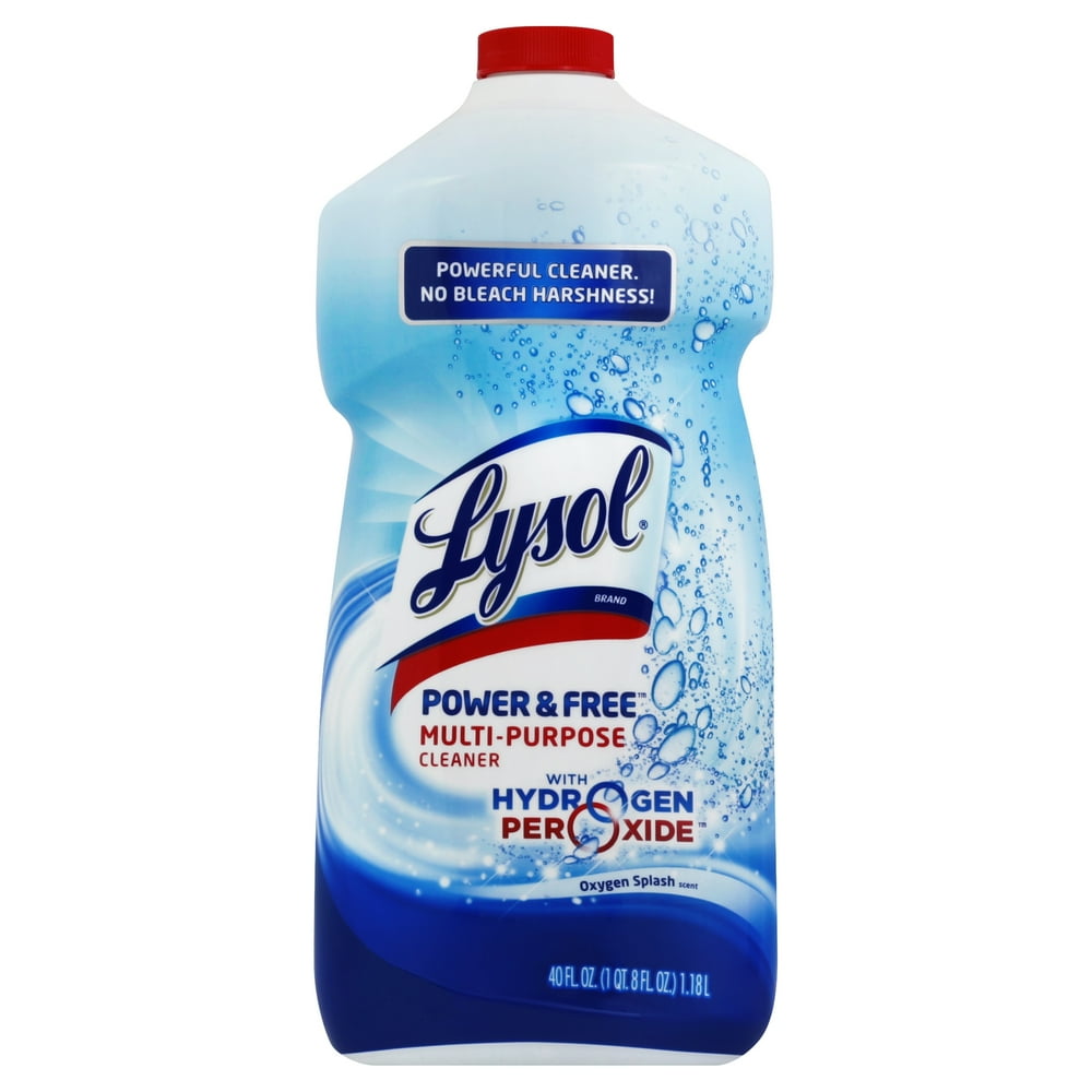 Lysol Power and Free MultiPurpose Cleaner, Oxygen Splash, 40 Ounce