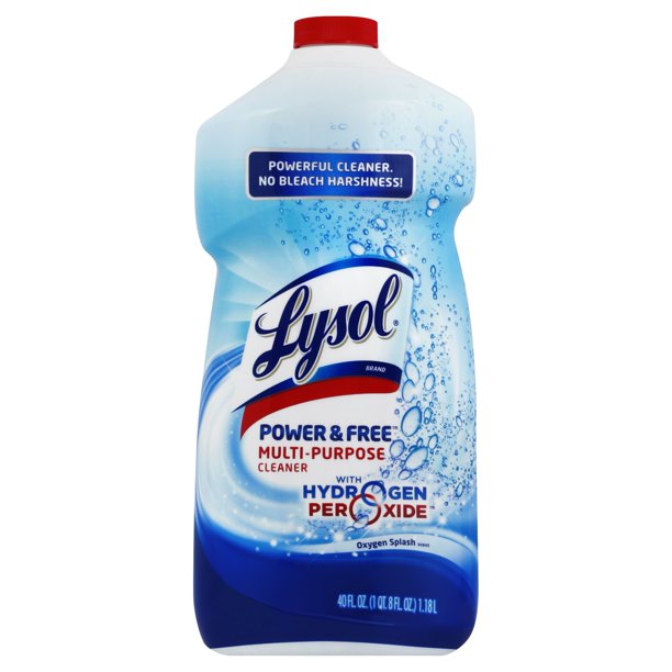 Lysol Power and Free MultiPurpose Cleaner, Oxygen Splash, 40 Ounce