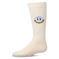 thumbnail image 2 of MeMoi Girls "Colorful Smiley Face" Ribbed Cotton-Rich Knee High Soick - Girls - Female, 8, White, 2 of 6