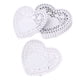 thumbnail image 1 of EeaseMX 250 manteles individuales de 10 cm con forma de corazón, resistentes al aceite, para decoración de mesa de boda, para hornear pasteles (blancos), 1 of 7