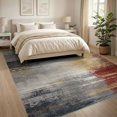 thumbnail image 3 of ODIKA 8'x10' Washable Area Rug Non-Shedding, Easy Care, Media Large Abstract Distressed Vintage Tone Faded Grey Livingroom for King Size Bedroom Under Bed, Master Suite, 3 of 7