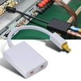 thumbnail image 2 of Digital SPDIF Optical Audio Splitter 2 Way Toslink Splitter Adapter, 2 of 7