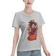 thumbnail image 2 of T-Shirt Basique à Manches Courtes pour Femmes Dragon Ball Little Goku, 2 of 6