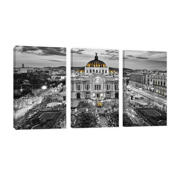 Cuadro Decorativo Tríptico Vertical Bellas Artes Retro Canvas Revolution Set De 3 Cuadros 25x38 cm