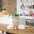 thumbnail image 5 of Muñeca de peluche, simulación de planta, decoración interior en maceta, 25 cm, 5 of 5