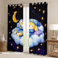 thumbnail image 2 of Homewish Golden Retriever Dog Blackout Curtains,Cute Pet Curtains Pack of 2 (42x84 Each),Stars Moon Decor, 2 of 6