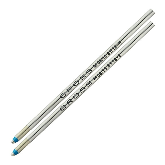 Cross Mini Ballpoint Pen Refill, Medium Point, Blue, 2-Pack (8518-6)
