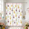thumbnail image 2 of Bath Clearnace! YZEGDCH Easter Shower Curtain, Bunny Curtain for Bathroom, 72 W x72 H Inch Waterproof Polyester Fabric with Hooks, Easter Gifts for Ki*ds Women Men, 2 of 6