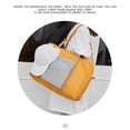 thumbnail image 6 of LACKUST Foldable Duffel Bag, Carry On Luggage, Sport & Overnight, For Women & Girls,Yellow, 6 of 6
