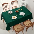 thumbnail image 7 of Romanstile Christmas Rectangle Tablecloth 2 Pack 60 x 84inch Stain and Wrinkle Resistant Washable Polyester Table Cover for Dining Table and Holiday Parties, Green, 7 of 7