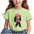 thumbnail image 1 of GreatBaby T-shirt Respirant pour Enfants avec Manches Courtes pour Garçons Filles Rentrée des Classes Saison Col Rond Manches Courtes Hauts Décontractés Polyvalents pour Extérieur (Vert2,11 Ans), 1 of 7