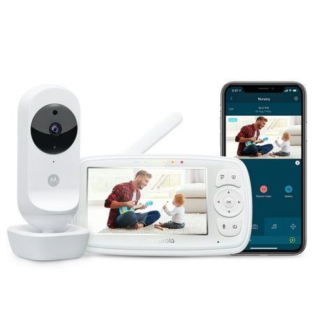 Motorola Ease44CONNECT Wi-Fi Video Baby Monitor with 4.3" HD Color Screen
