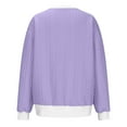 thumbnail image 4 of MeetoTime Women's Crewneck Sweatshirts Fall Long Sleeve Oversized Pullover Sweatshirts with Pockets, 4 of 5