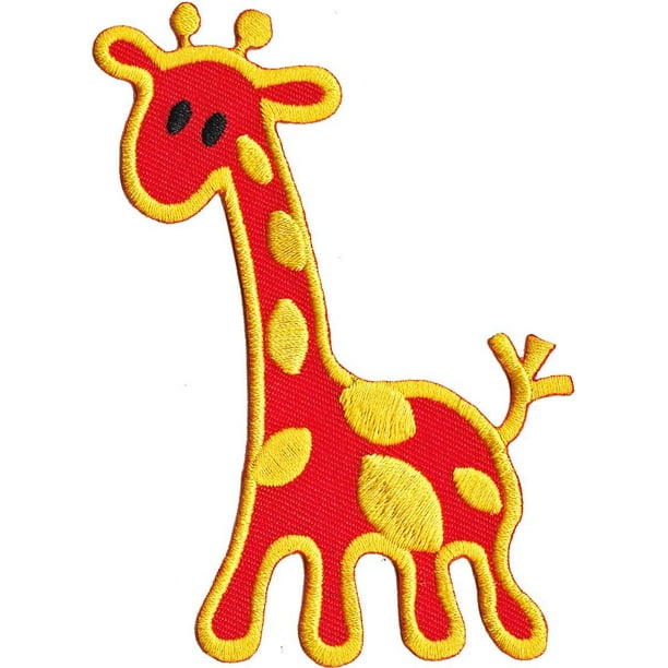 Patch Animals Orange Giraffe Iron On Gifts New Licensed p4186