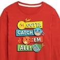 thumbnail image 3 of Pokémon - Kanto Starters - Youth Long Sleeve Graphic T-Shirt, 3 of 5