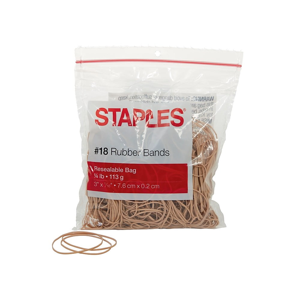 Staples Economy Rubber Bands Size 18 646090