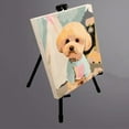 thumbnail image 3 of YAOMOBB Foldable Aluminum Alloy Easel Portable Height Adjustable Table Easel Stand Simple Operation Stable and Versatile Tripod for Art Events and Displays, 3 of 7